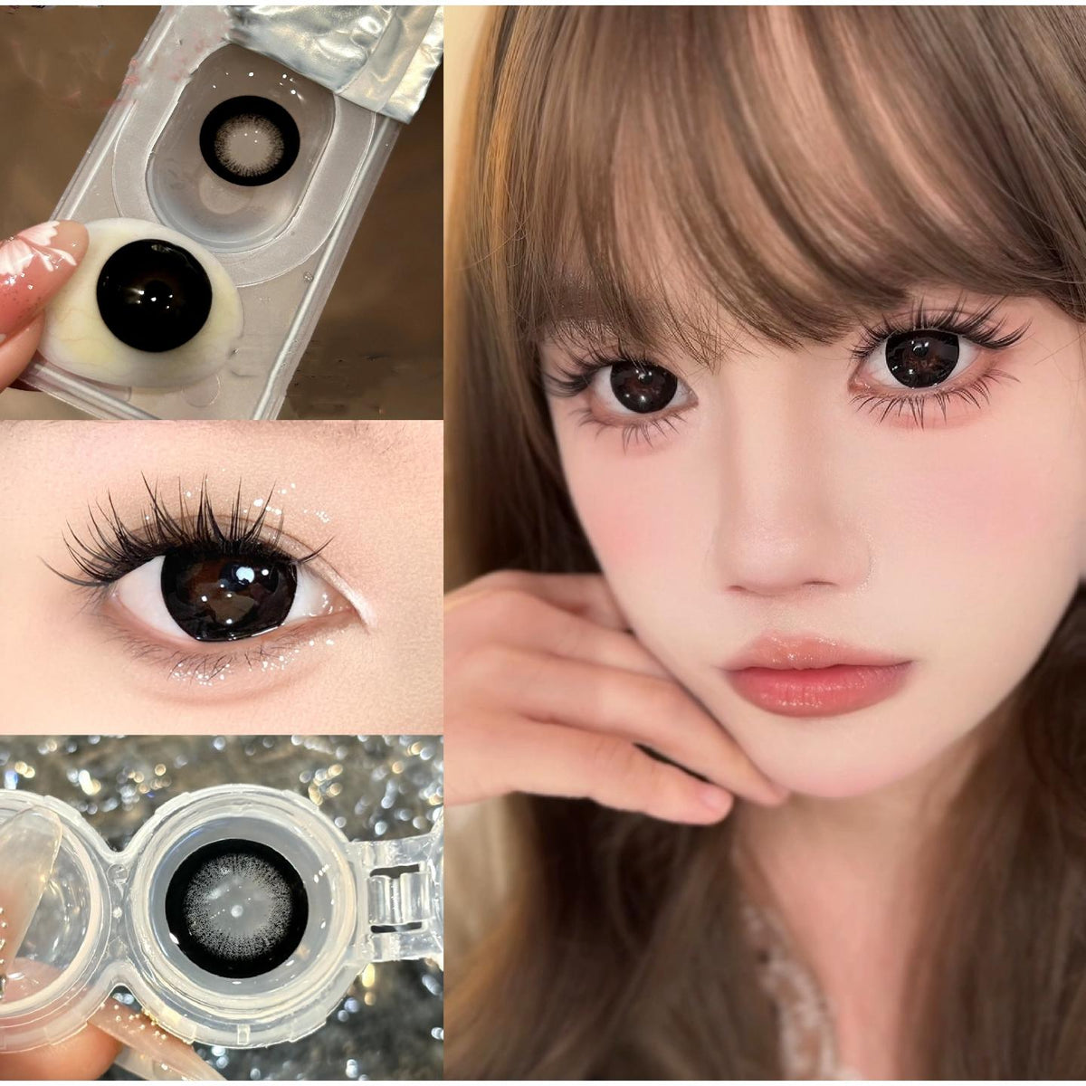 คอนแทคเลนส์สีดำ LLWWA รุ่น thestarlens ขนาด 14.50 มม. (ชนิดราย 6 เดือน)
