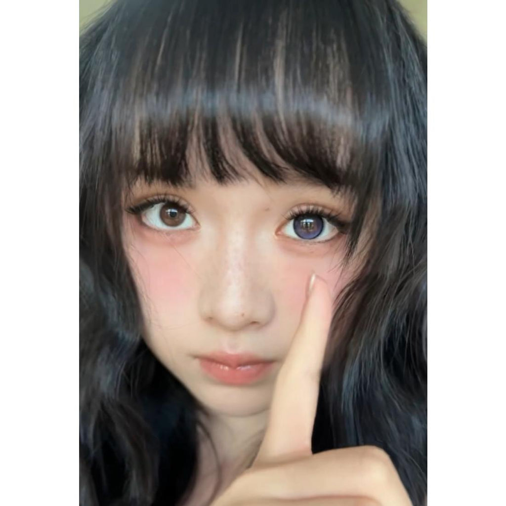 QLZI MimiPark คอนแทคเลนส์สีม่วง ขนาด 14.50 มม. (ชนิดราย 6 เดือน)