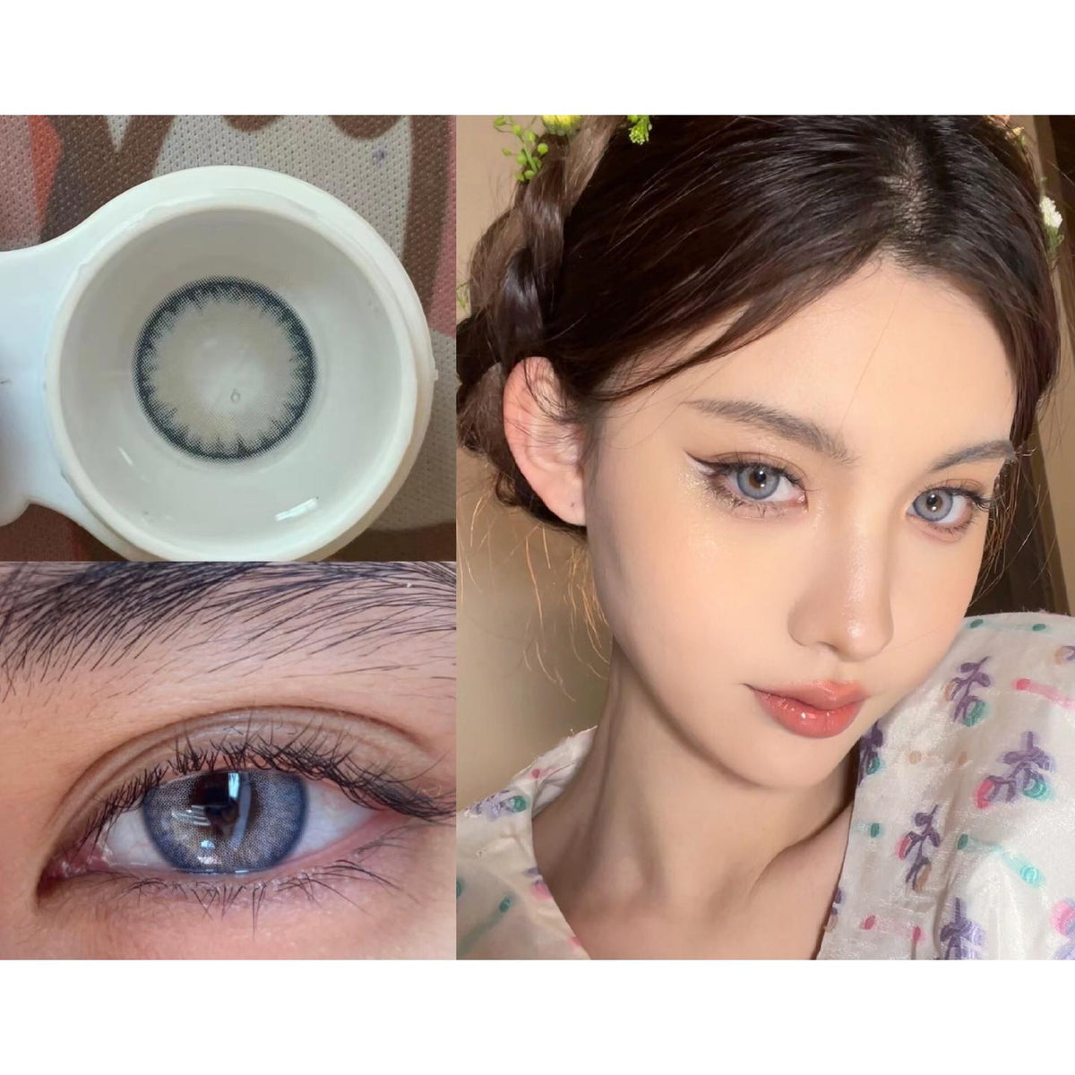 LYPIAN Xiyoulens 14.20mm Blue Colored Contact Lenses (6 Months Wear)