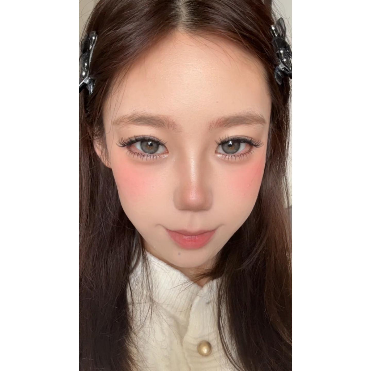 HZZHU Serltyca 14.50mm Grey Colored Contact Lenses (6 Months Wear)