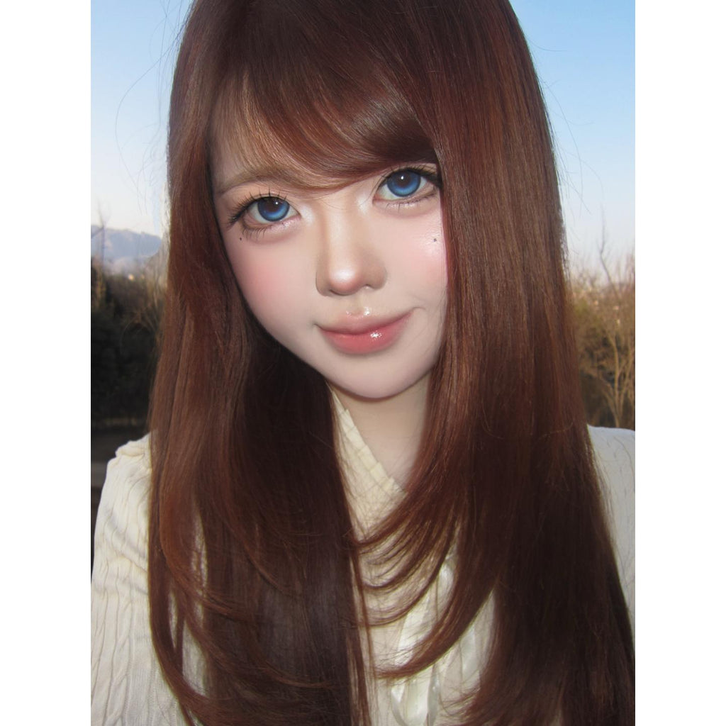 CDDZWWLAN OBALEN 14.50mm Blue Colored Contact Lenses (6 Months Wear)