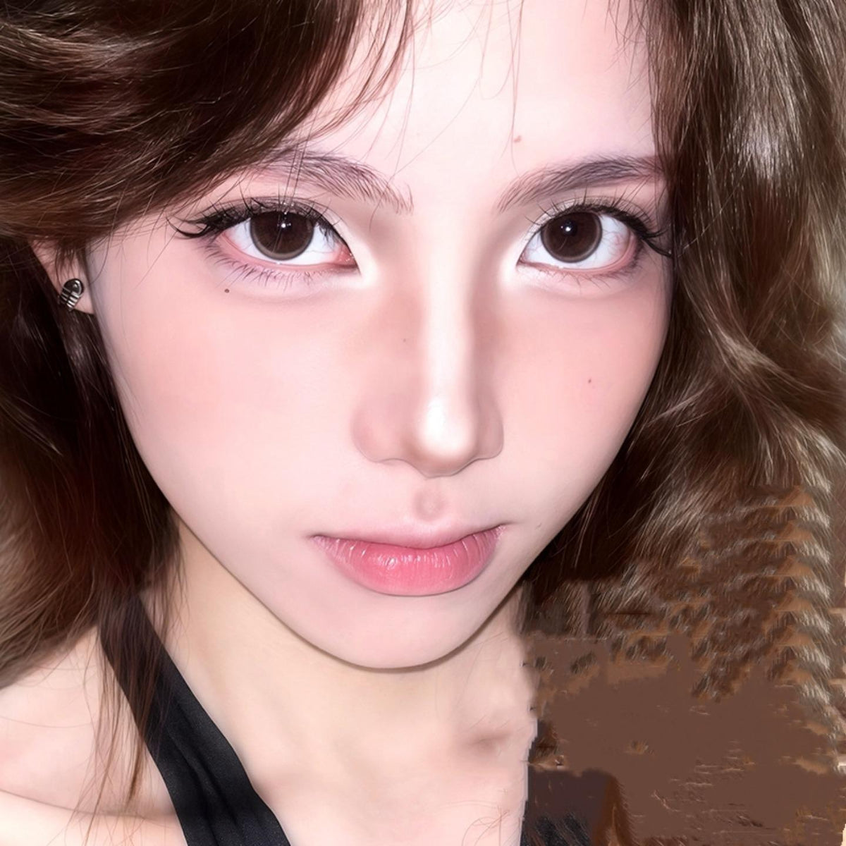 KLXMAO OVOLOOK 14.50mm Brown Colored Contact Lenses (6 Months Wear)