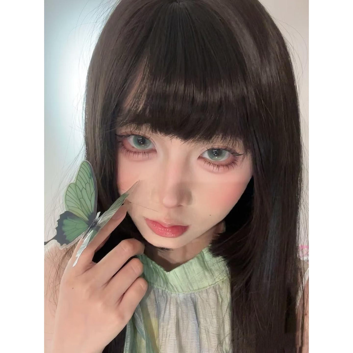 ALSYLV OVOLOOK 14.50mm Green Colored Contact Lenses (6 Months Wear)