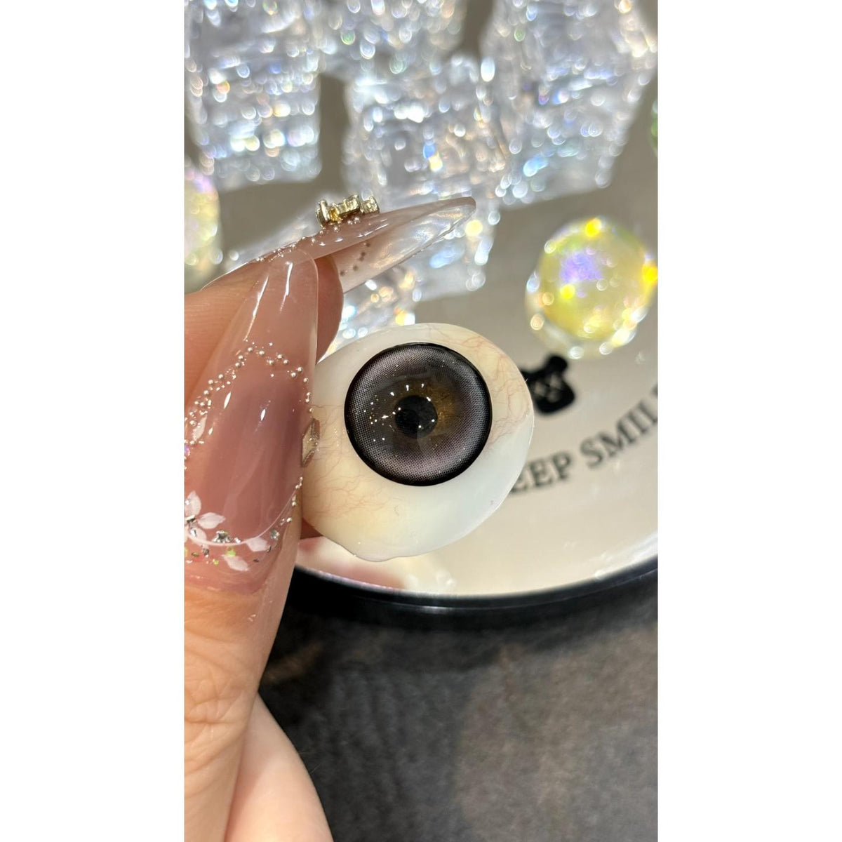 KKKAI thestarlens 14.50mm Grey Colored Contact Lenses (6 Months Wear)