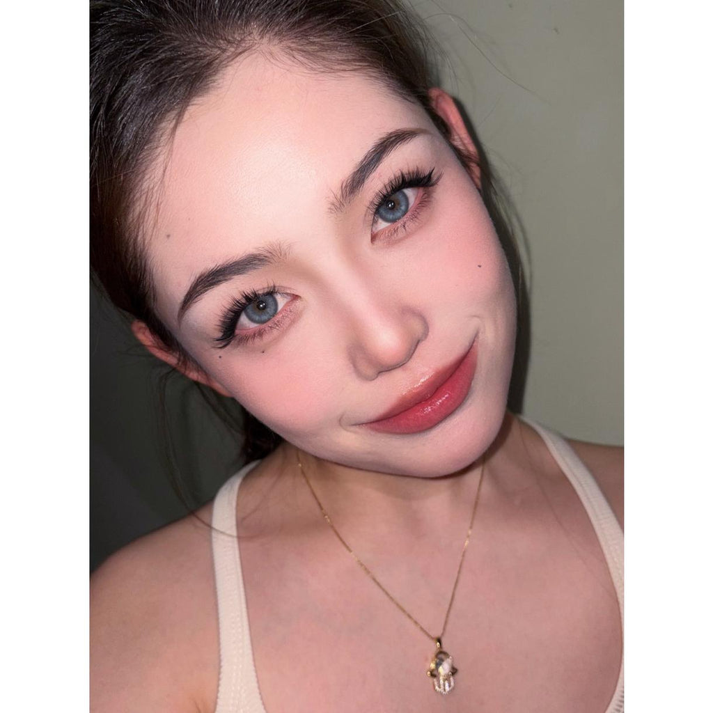 JSSSHENG MimiPark 14.20mm Blue Colored Contact Lenses (6 Months Wear)