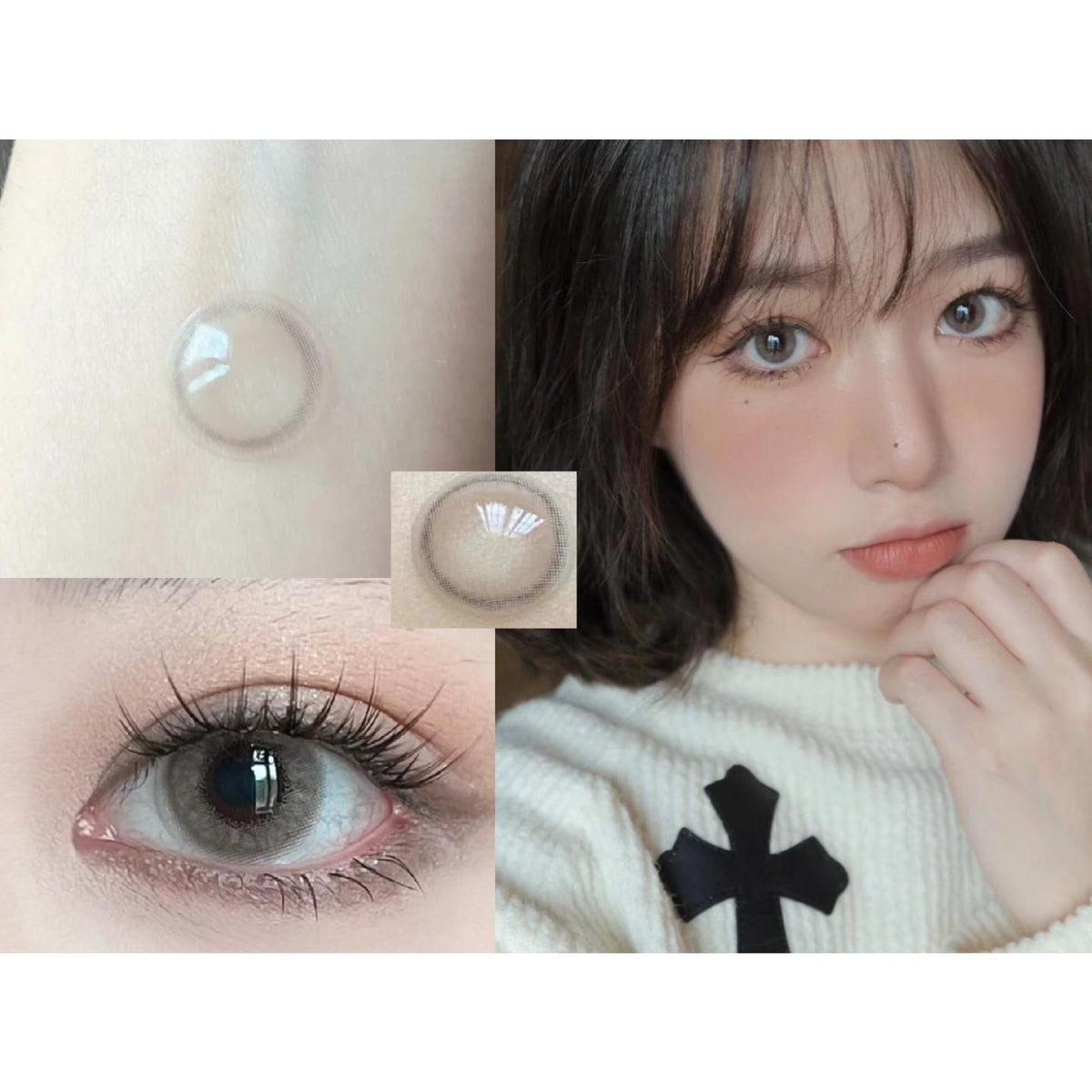 MIXGRAY OVOLOOK 14.00mm Gray Colored Contact Lenses (6 Months Wear)