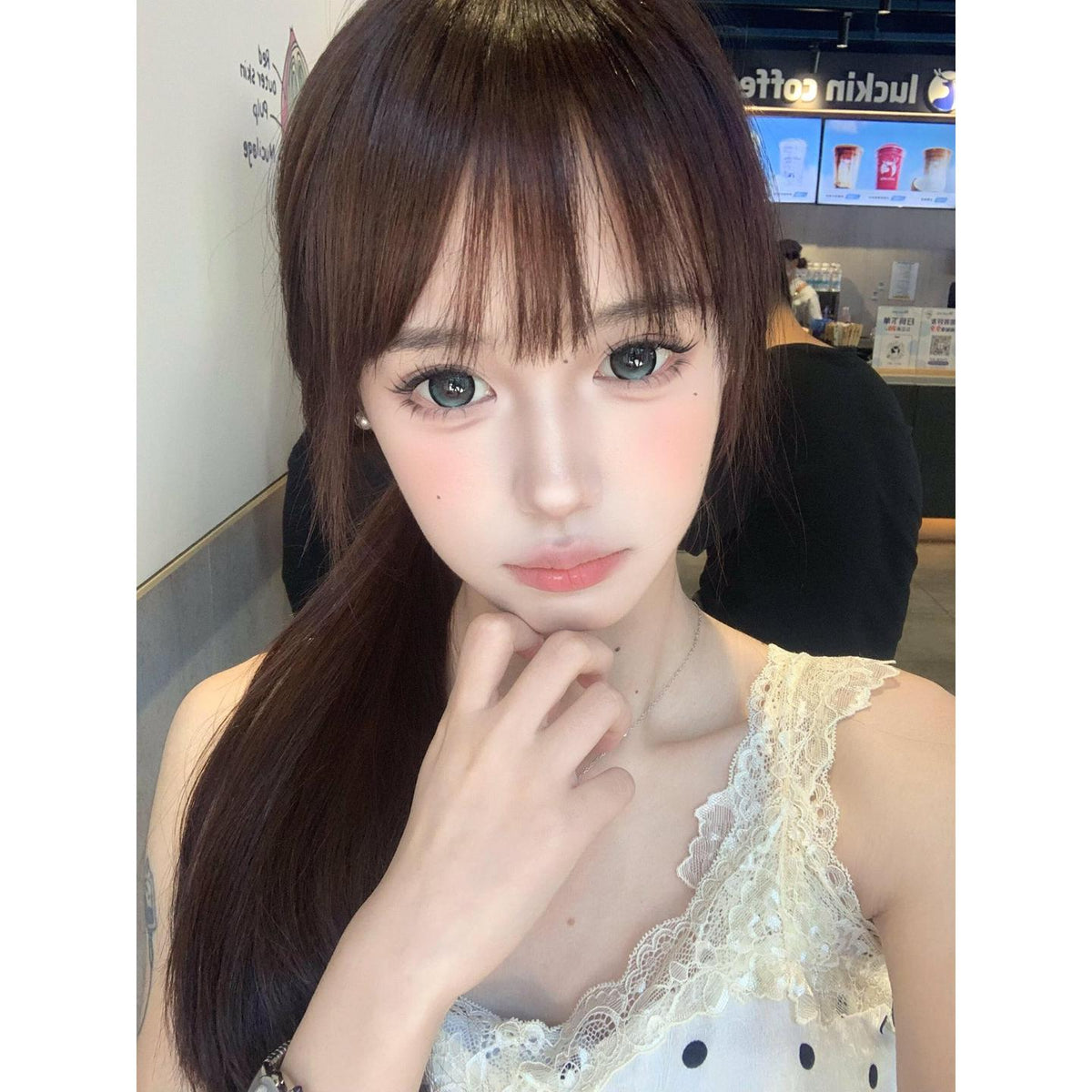 คอนแทคเลนส์สีเขียว CDYHLYAN OBALEN ขนาด 14.50 มม. (ชนิดราย 6 เดือน)