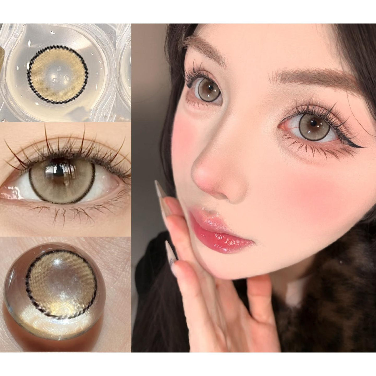 DGZONG Serltyca 14.50mm Brown Colored Contact Lenses (6 Months Wear)