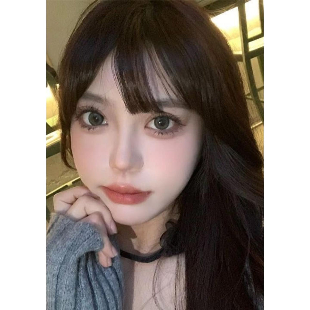 YSHUI BOOSCON 14.50mm Grey Colored Contact Lenses (6 Months Wear)
