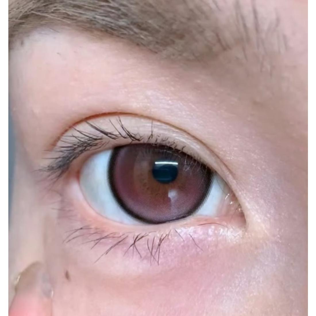 QLFEN MimiPark 14.50mm Pink Colored Contact Lenses (6 Months Wear)