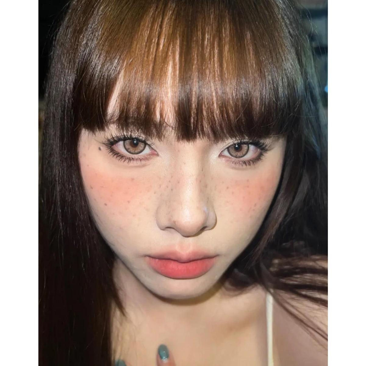 JWHJZONG Xiyoulens 14.50mm Brown Colored Contact Lenses (6 Months Wear)