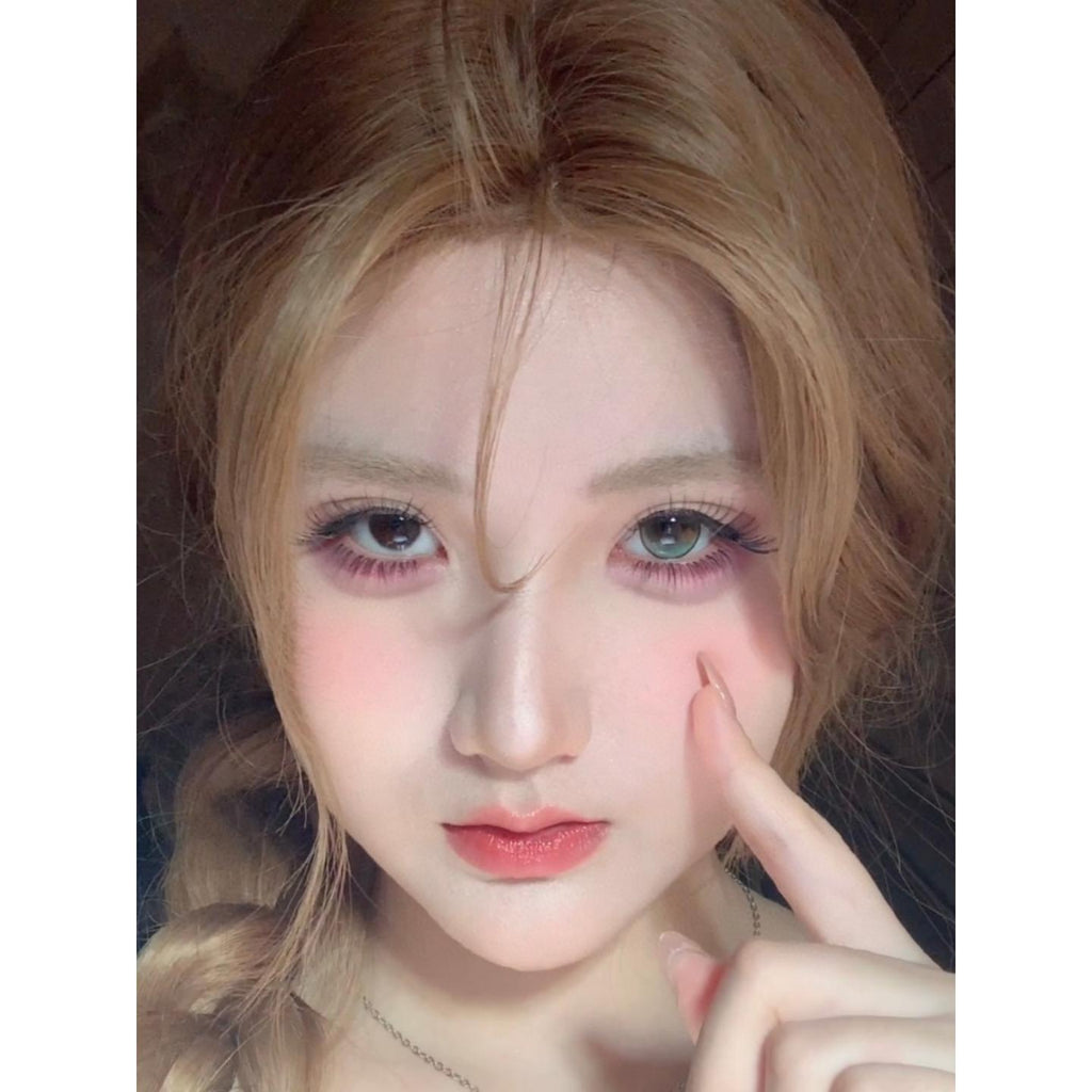 YXYHUA Xiyoulens คอนแทคเลนส์สีเขียว ขนาด 14.50 มม. (ชนิดราย 6 เดือน)