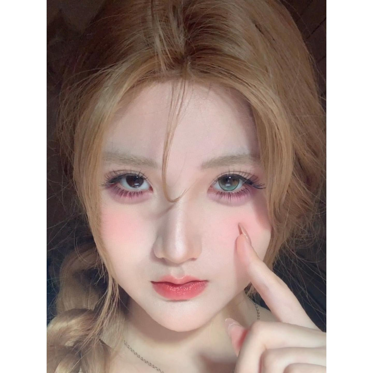 YXYHUA Xiyoulens คอนแทคเลนส์สีเขียว ขนาด 14.50 มม. (ชนิดราย 6 เดือน)