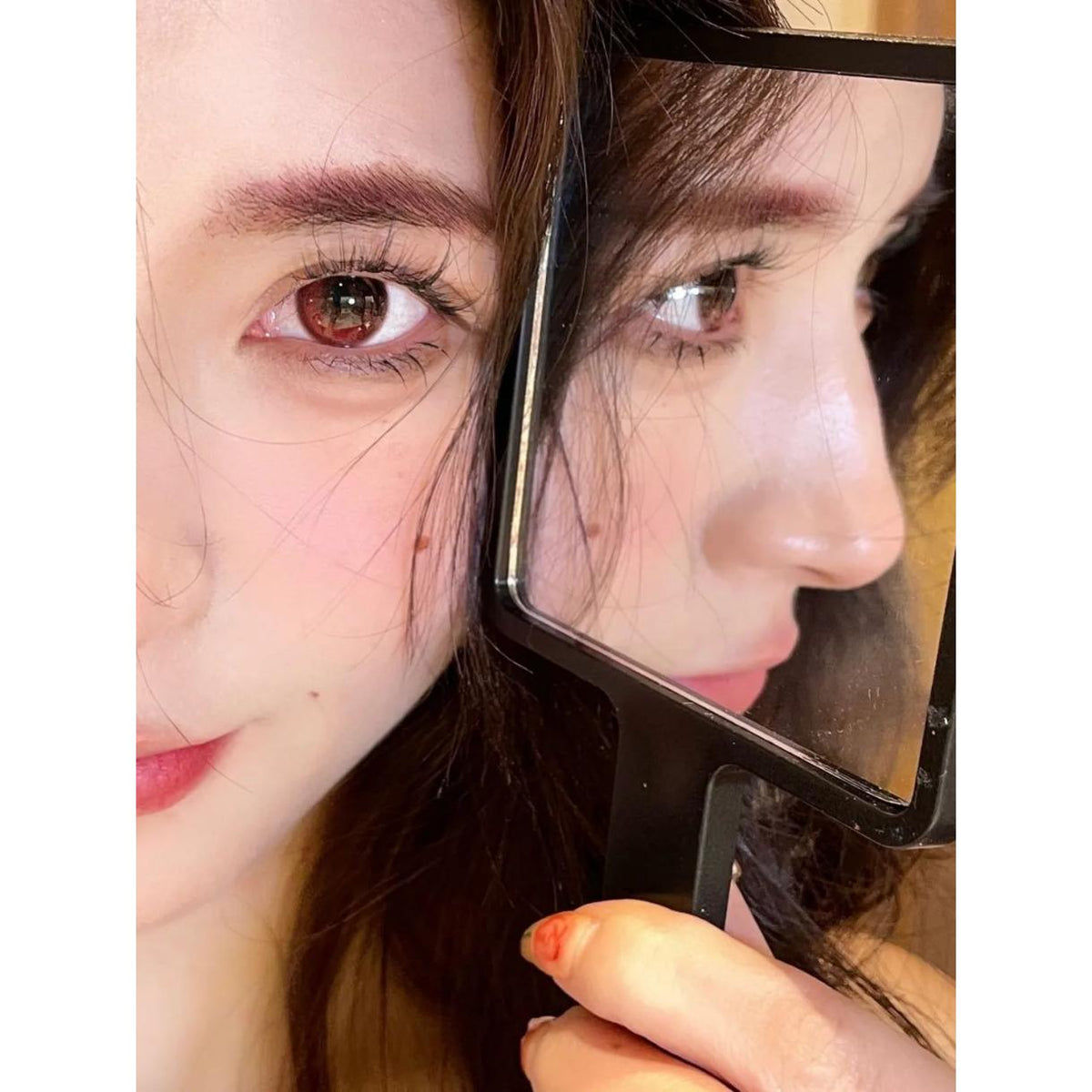 BZFQIE Xiyoulens 14.50mm Red Colored Contact Lenses (6 Months Wear)