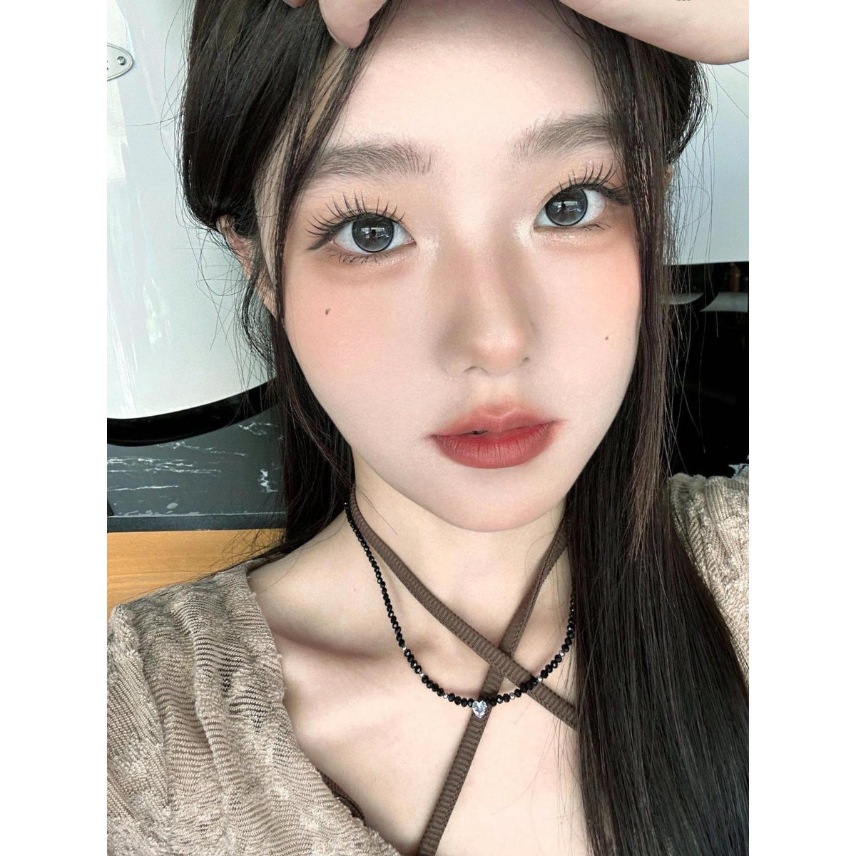 RYHZZHU Xiyoulens คอนแทคเลนส์สี ขนาด 14.20 มม. สีดำ (แบบราย 6 เดือน)