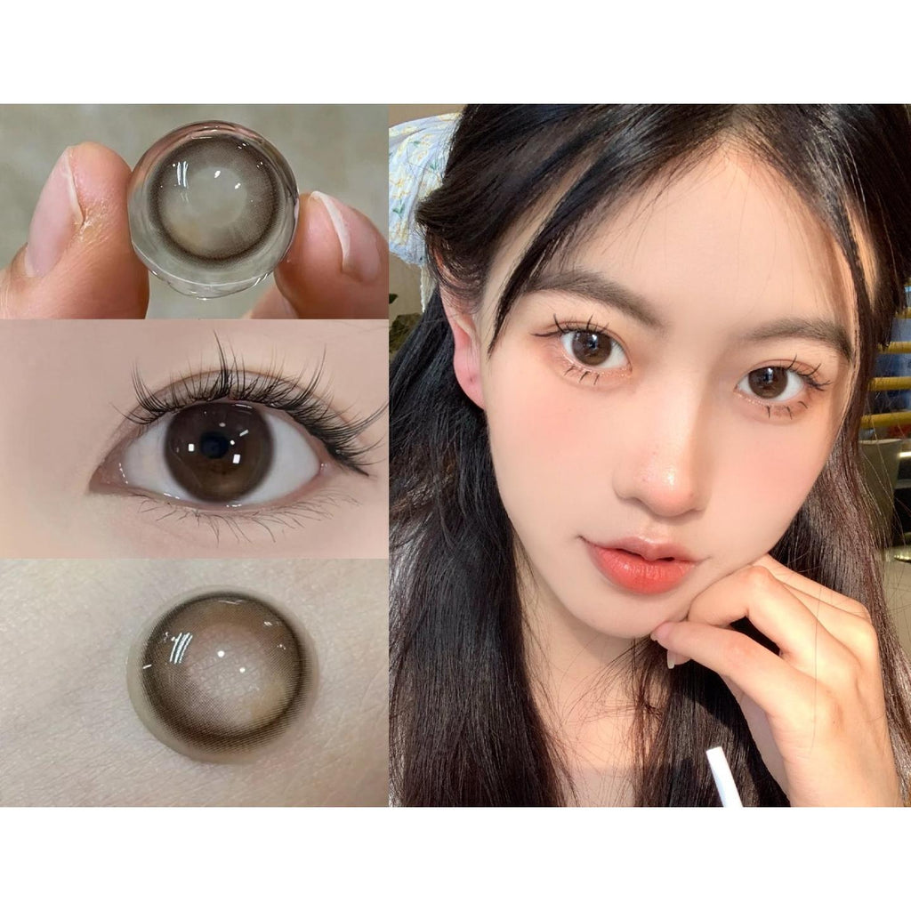 XWCAN MorningCon 14.20mm Brown Colored Contact Lenses (6 Months Wear)