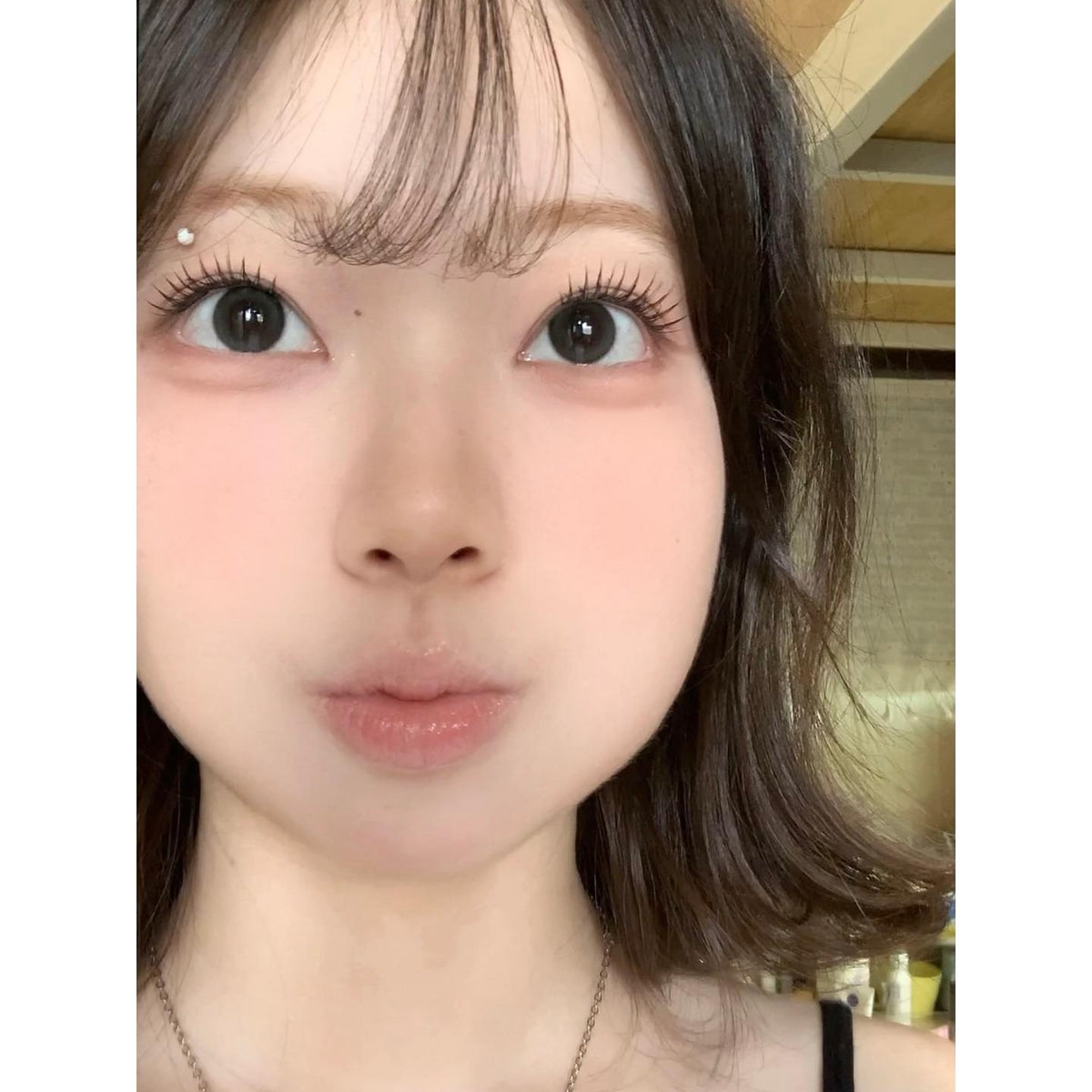 DYHEI Serltyca 14.20mm Black Colored Contact Lenses (6 Months Wear)