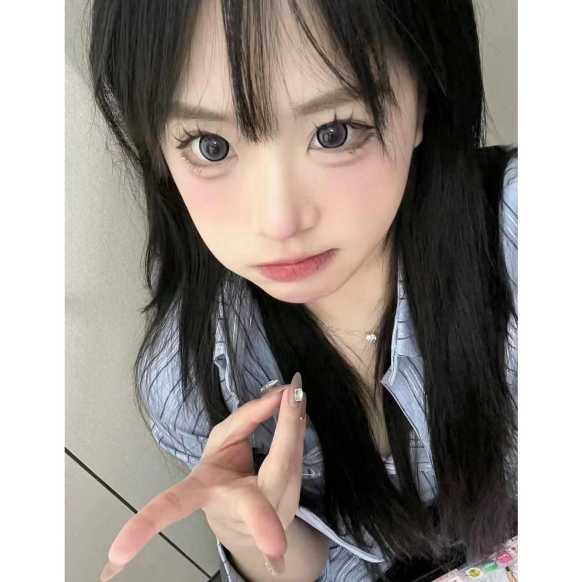 CNXXING FLLYCON 14.50mm Purple Colored Contact Lenses (6 Months Wear)