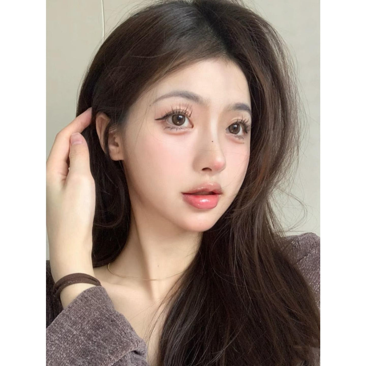 NYLMI OVOLOOK 14.20mm Brown Colored Contact Lenses (6 Months Wear)