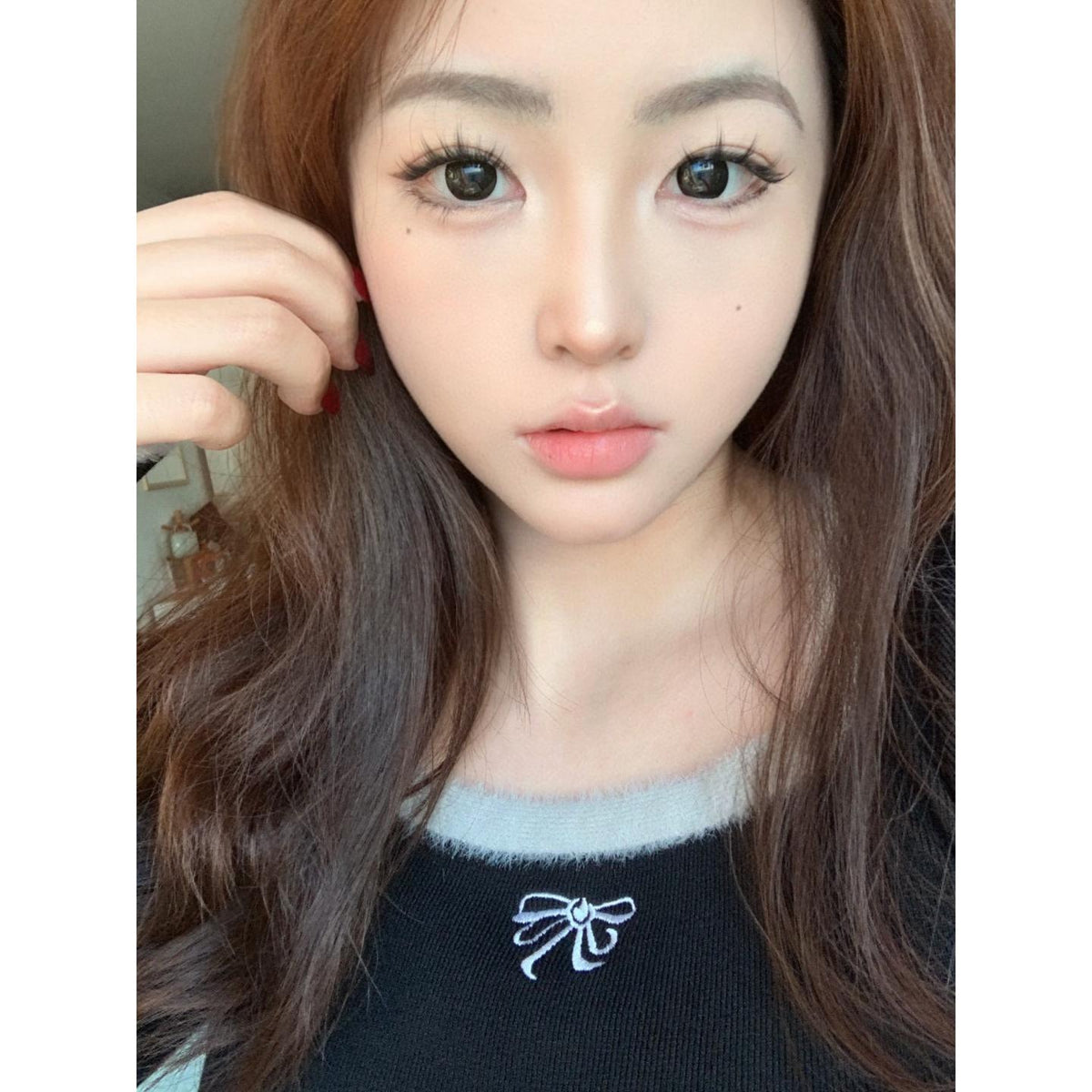 WMZJIANG Xiyoulens 14.50mm Black Colored Contact Lenses (6 Months Wear)