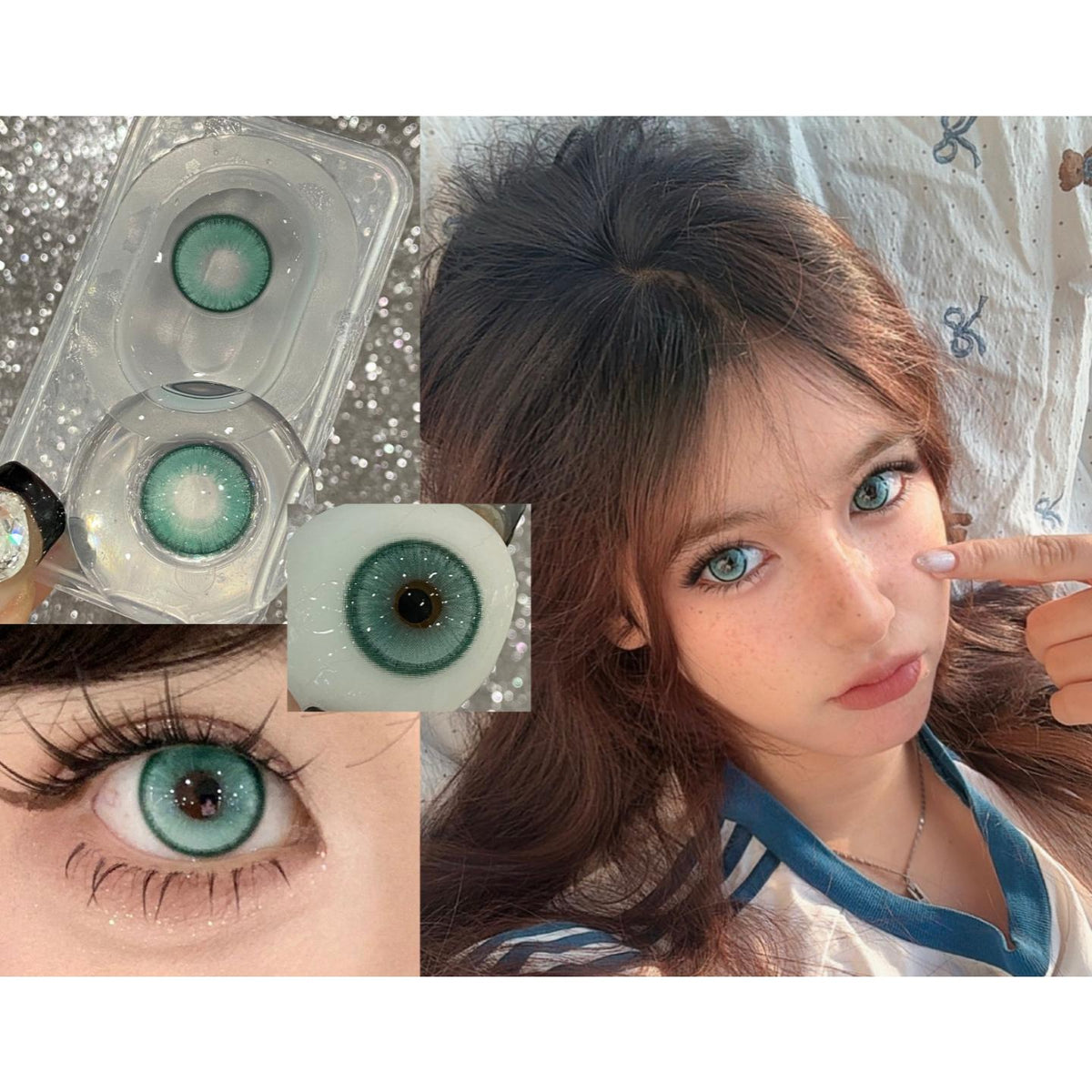 STYJLV Serltyca 14.20mm Green Colored Contact Lenses (6 Months Wear)