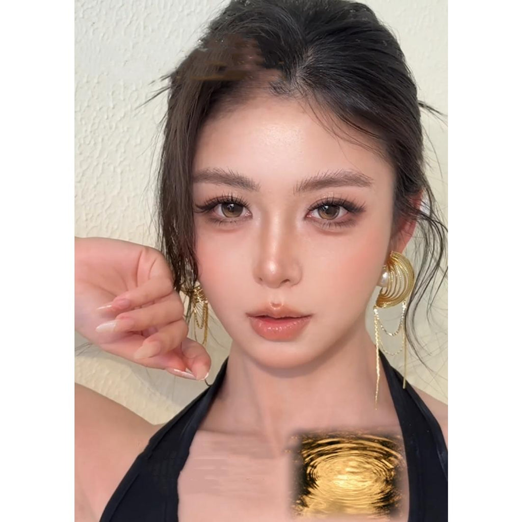 CDJJCENG OBALEN 14.50mm Brown Colored Contact Lenses (6 Months Wear)