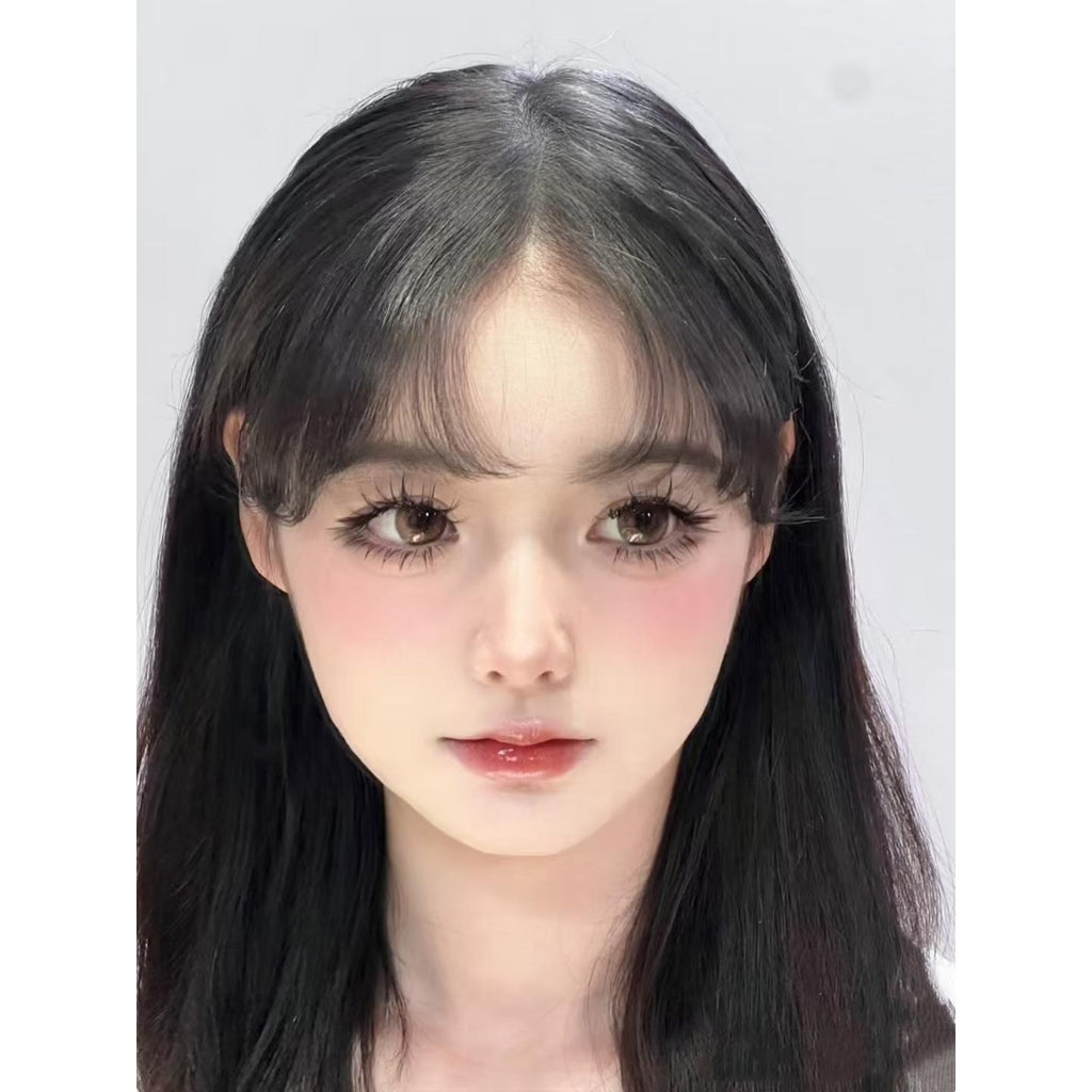 JZQPSHUI ROSELENS 14.50mm Brown Colored Contact Lenses (6 Months Wear)