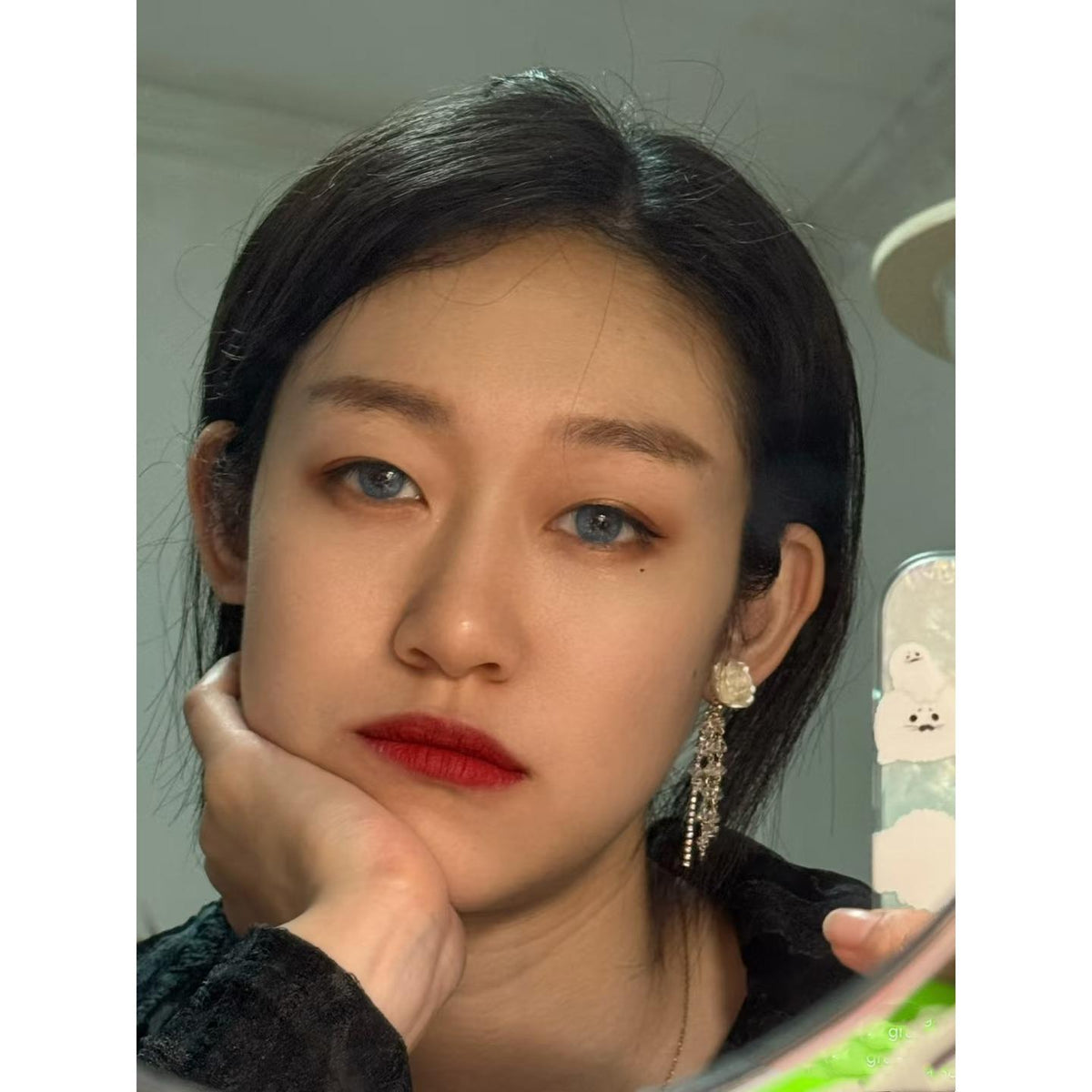 ASBLAN ROSELENS 14.20mm Blue Colored Contact Lenses (6 Months Wear)