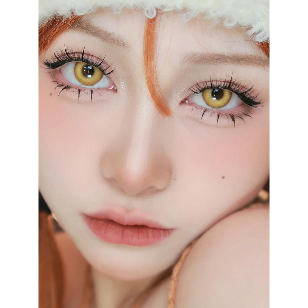 คอนแทคเลนส์สี SGJIN Xiyoulens ขนาด 14.00 มม. สีเหลือง (แบบราย 6 เดือน)