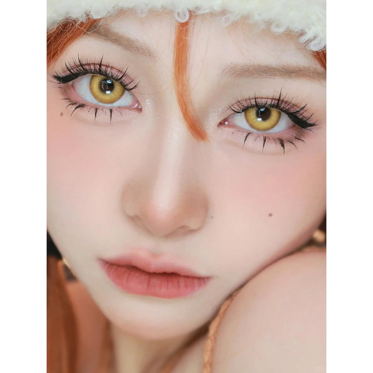 คอนแทคเลนส์สี SGJIN Xiyoulens ขนาด 14.00 มม. สีเหลือง (แบบราย 6 เดือน)