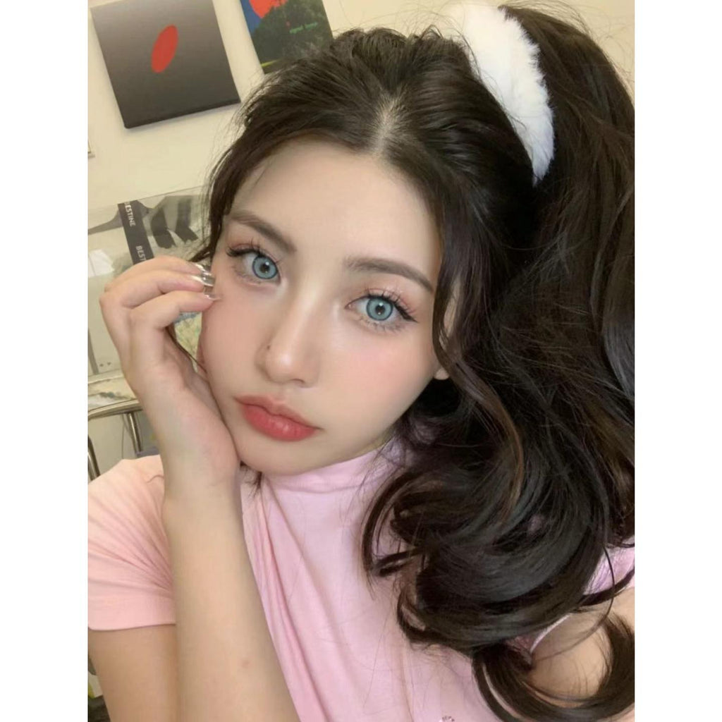 NZZZHU FLLYCON 14.20mm Green Colored Contact Lenses (6 Months Wear)