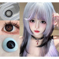 CDNQHEI OBALEN 14.50mm Black Colored Contact Lenses (6 Months Wear)