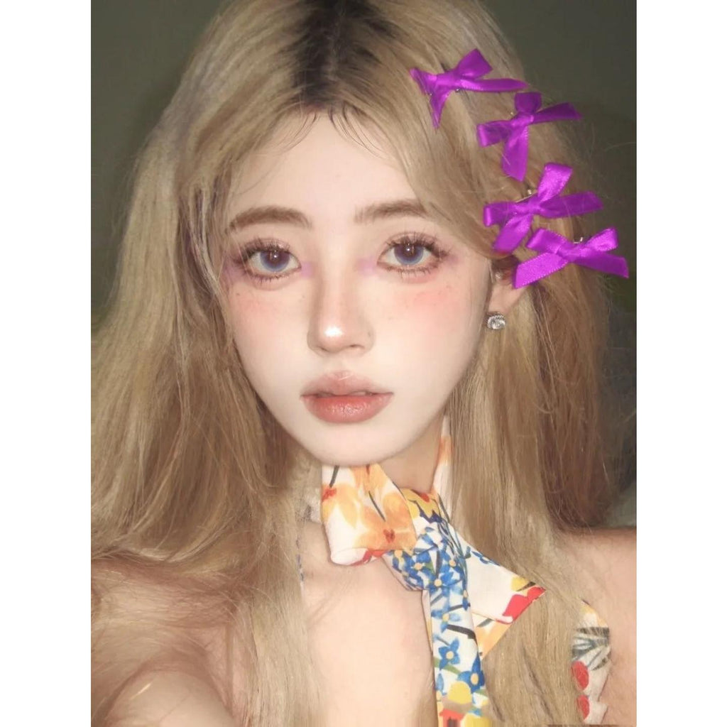 XXYLI FLLYCON 14.50mm Purple Colored Contact Lenses (6 Months Wear)
