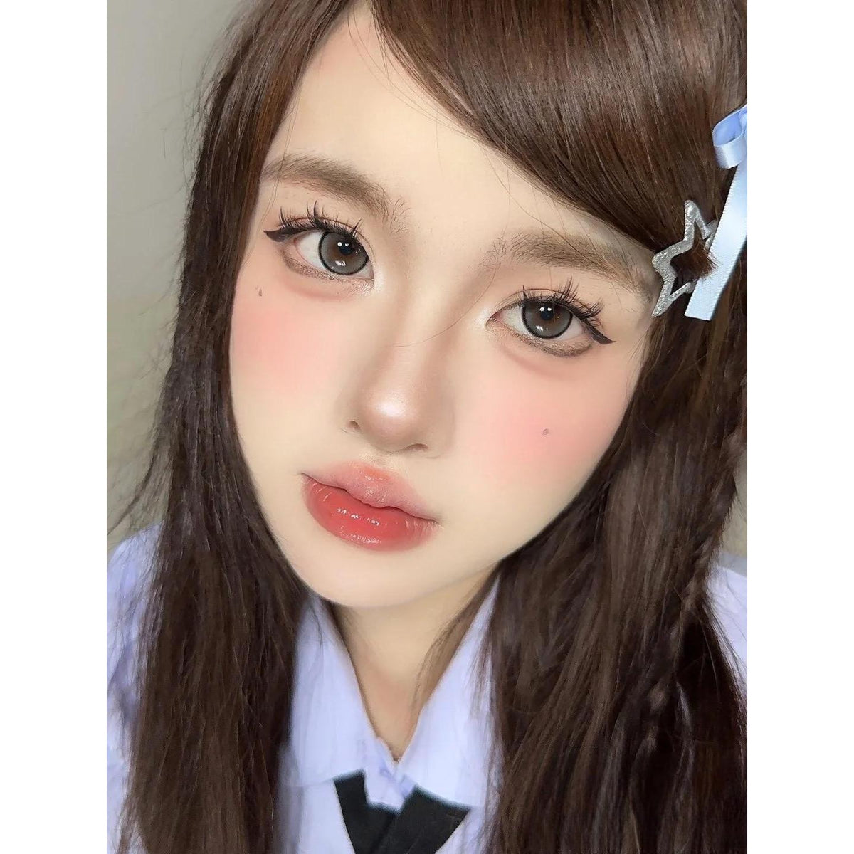 HBBZHU Xiyoulens 14.20mm Black Colored Contact Lenses (6 Months Wear)