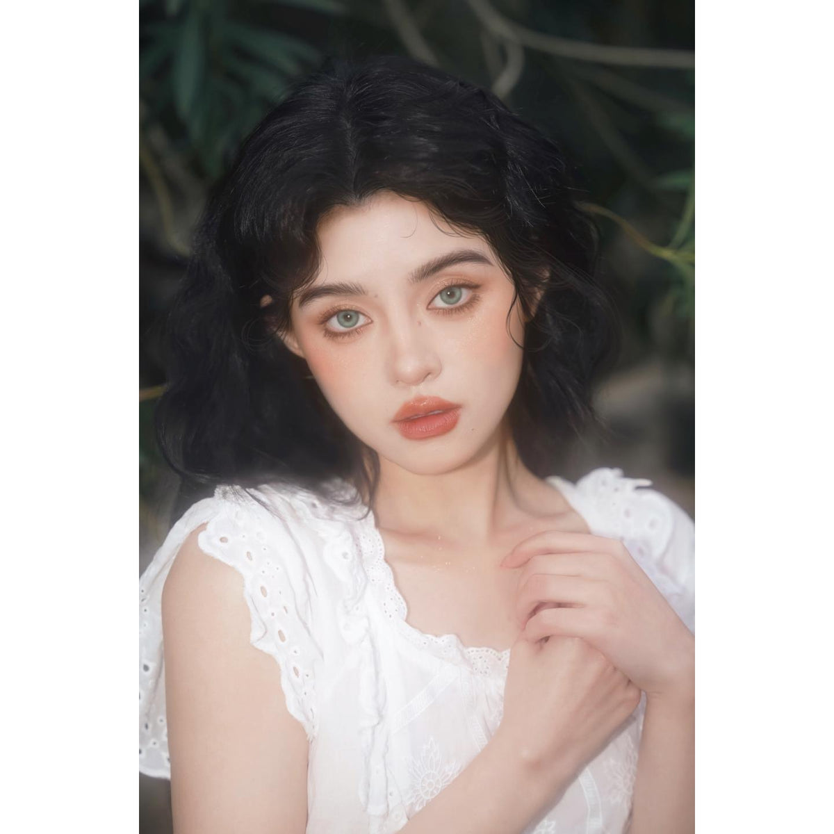 NTJYIN MorningCon 14.20mm Green Colored Contact Lenses (6 Months Wear)