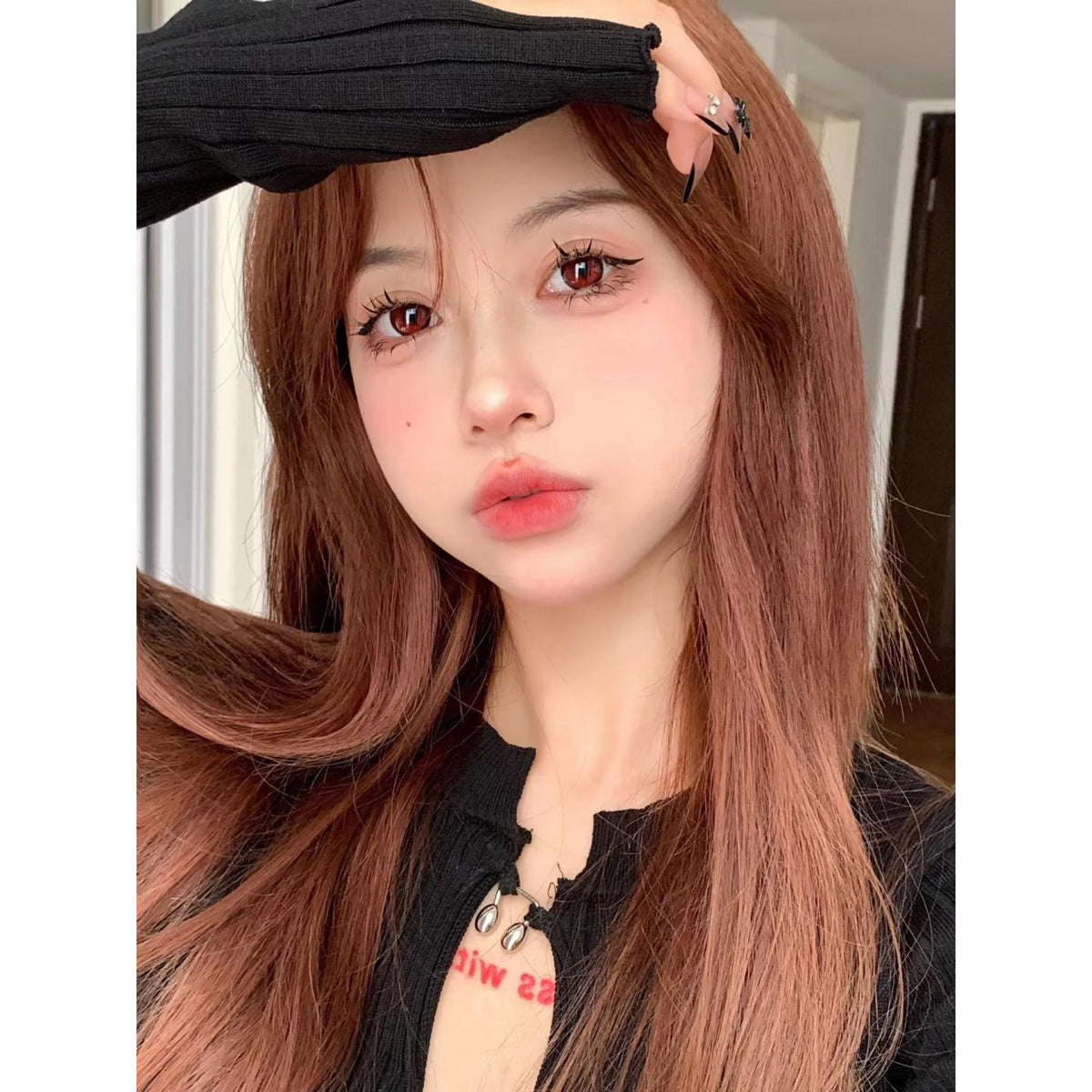 XQMGUI BOOSCON 14.50mm Red Colored Contact Lenses (6 Months Wear)