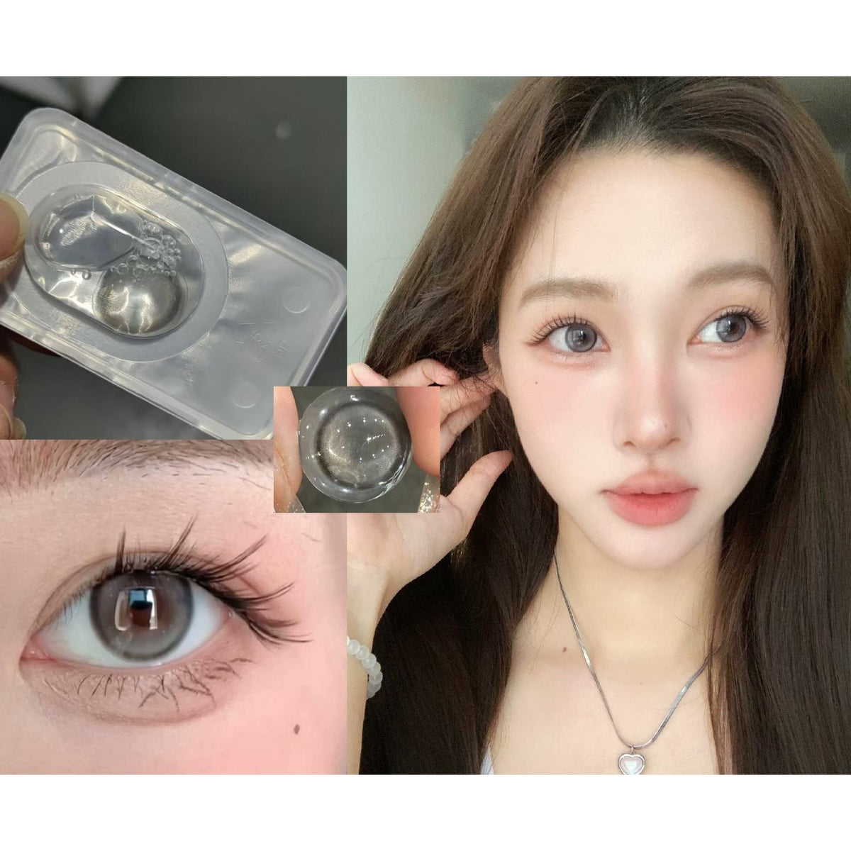 SGJI Xiyoulens 14.20mm Grey Colored Contact Lenses (6 Months Wear)