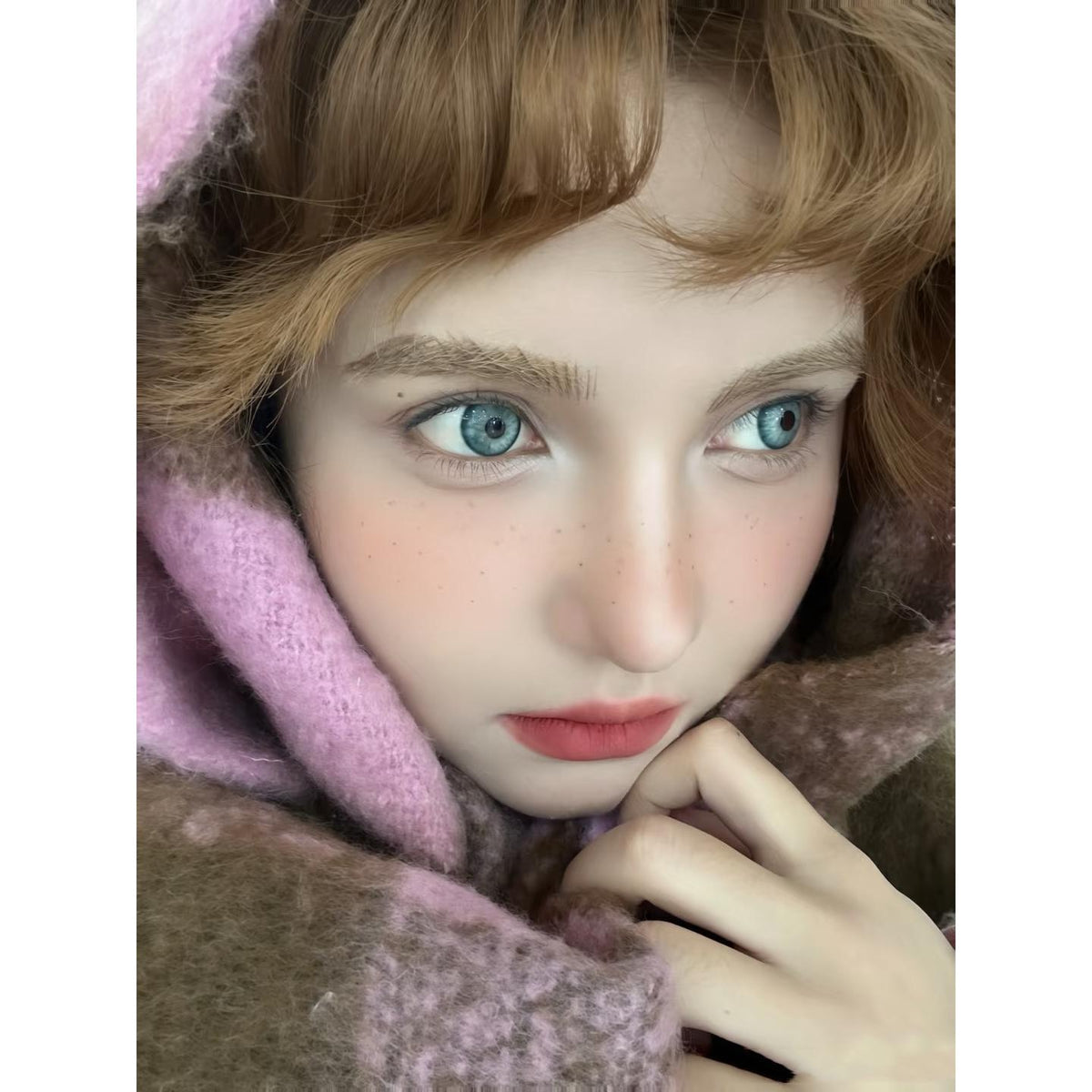 DZXBLV Xiyoulens คอนแทคเลนส์สีเขียว ขนาด 14.20 มม. (ชนิดราย 6 เดือน)