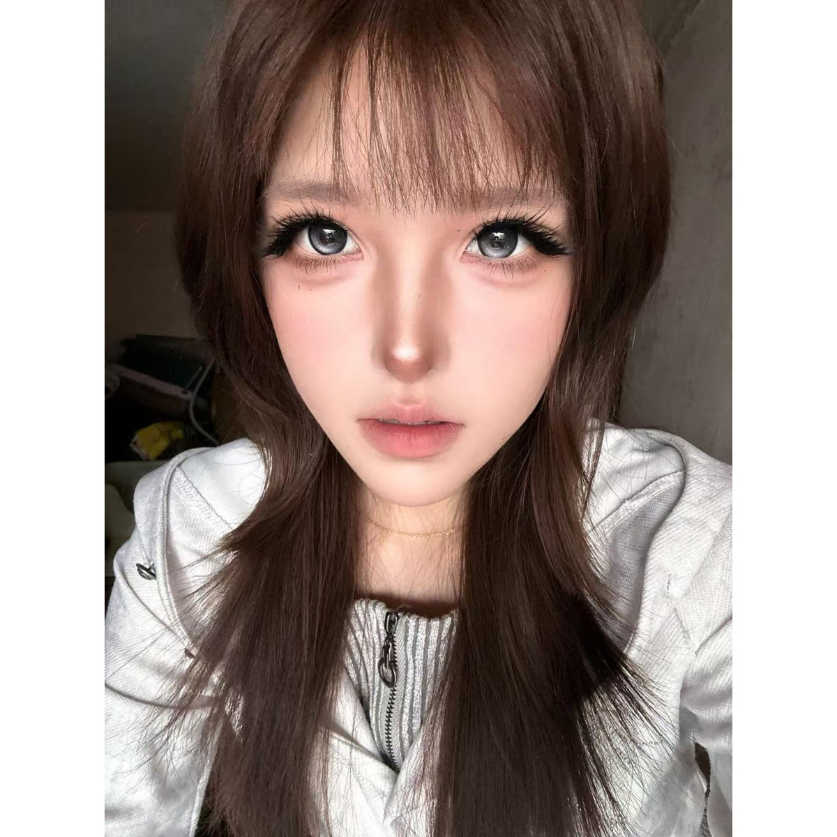 CDDZWWHEI OBALEN 14.50mm Black Colored Contact Lenses (6 Months Wear)