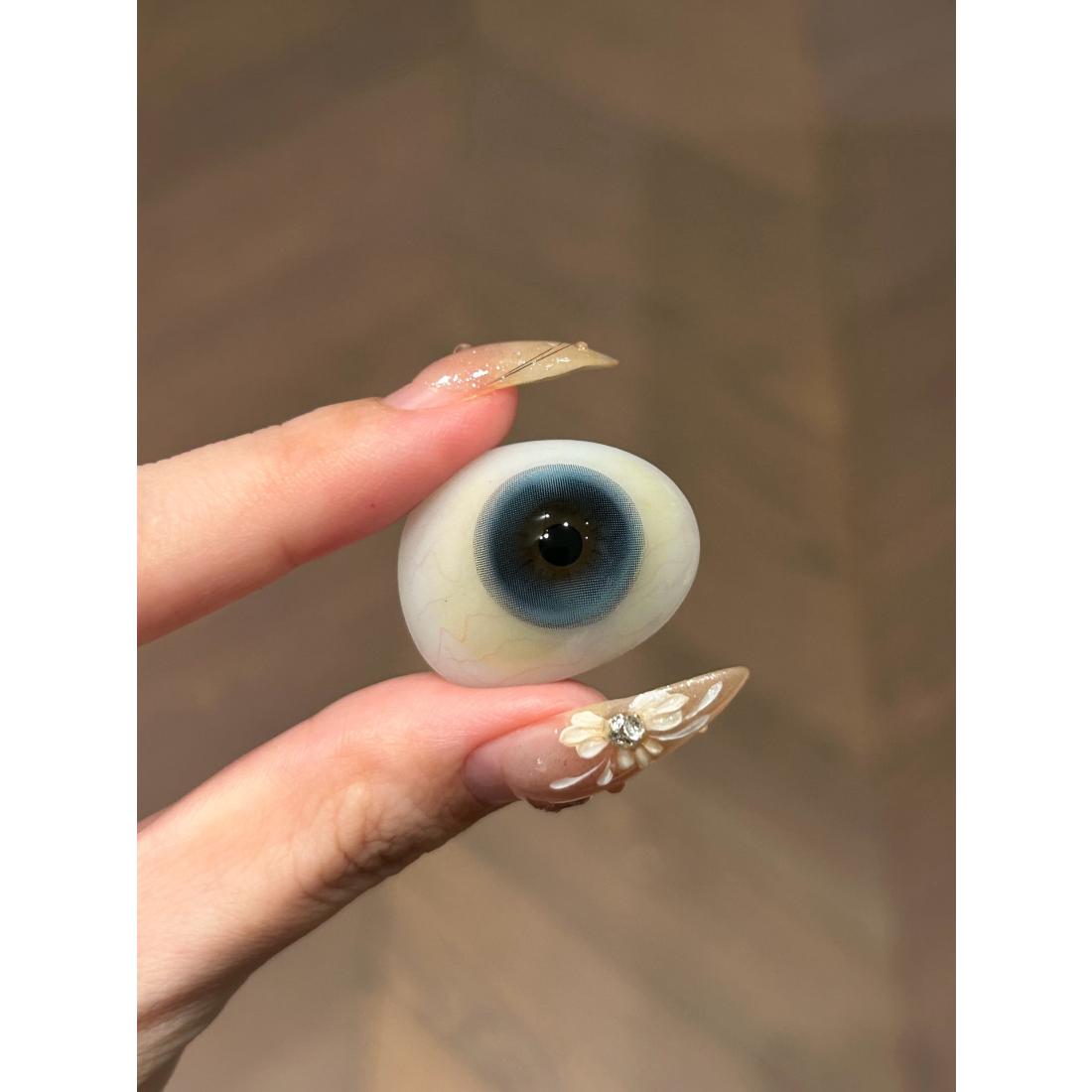 YWWNSPRO MimiPark 14.50mm Blue Colored Contact Lenses (6 Months Wear)
