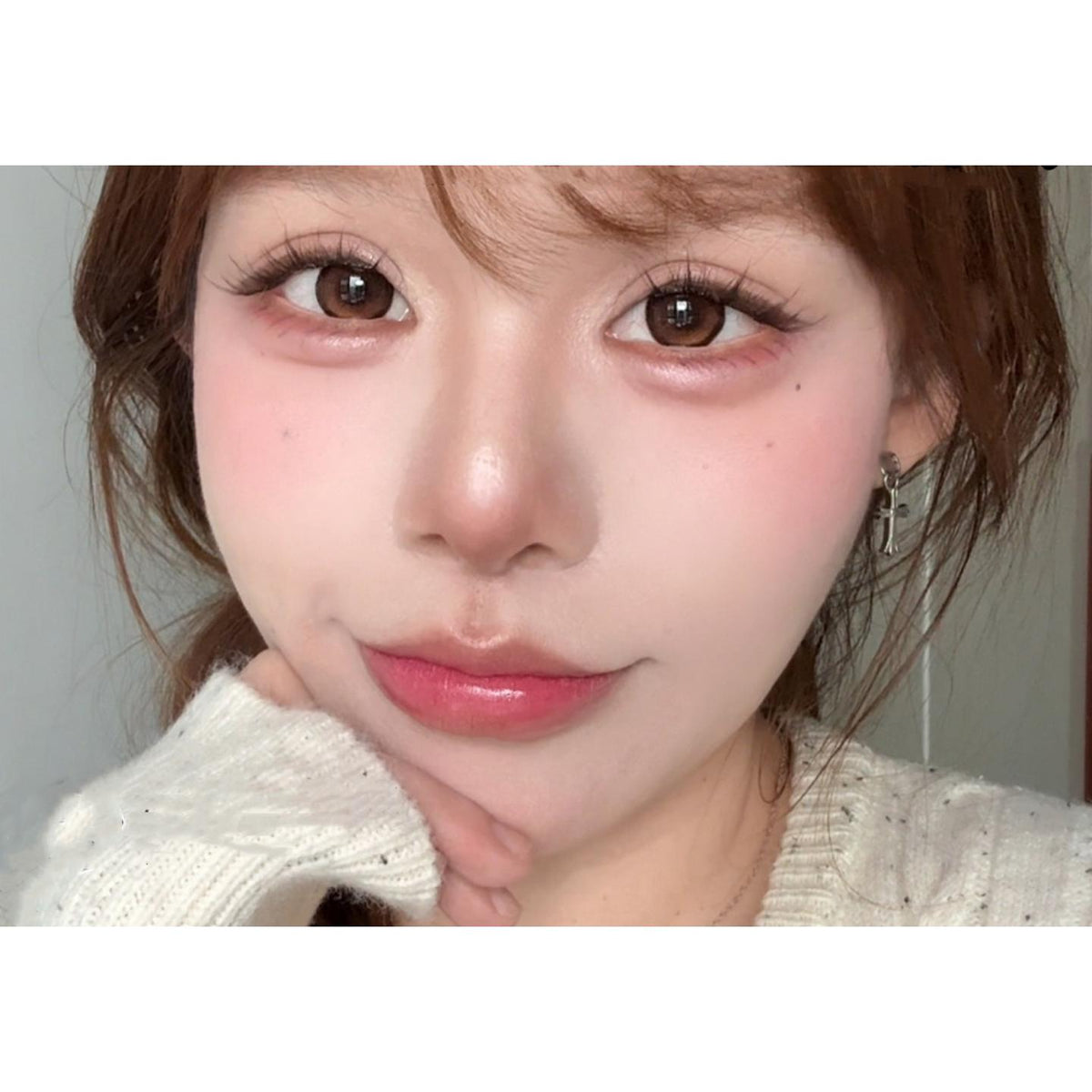 CDZSQQIU OBALEN คอนแทคเลนส์สีน้ำตาล ขนาด 14.50 มม. (ชนิดราย 6 เดือน)