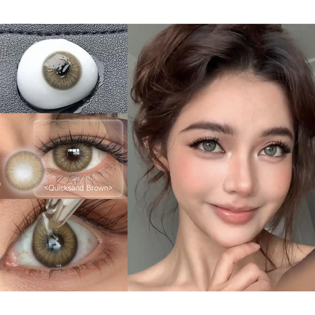 LSZONG Serltyca 14.20mm Brown Colored Contact Lenses (6 Months Wear)