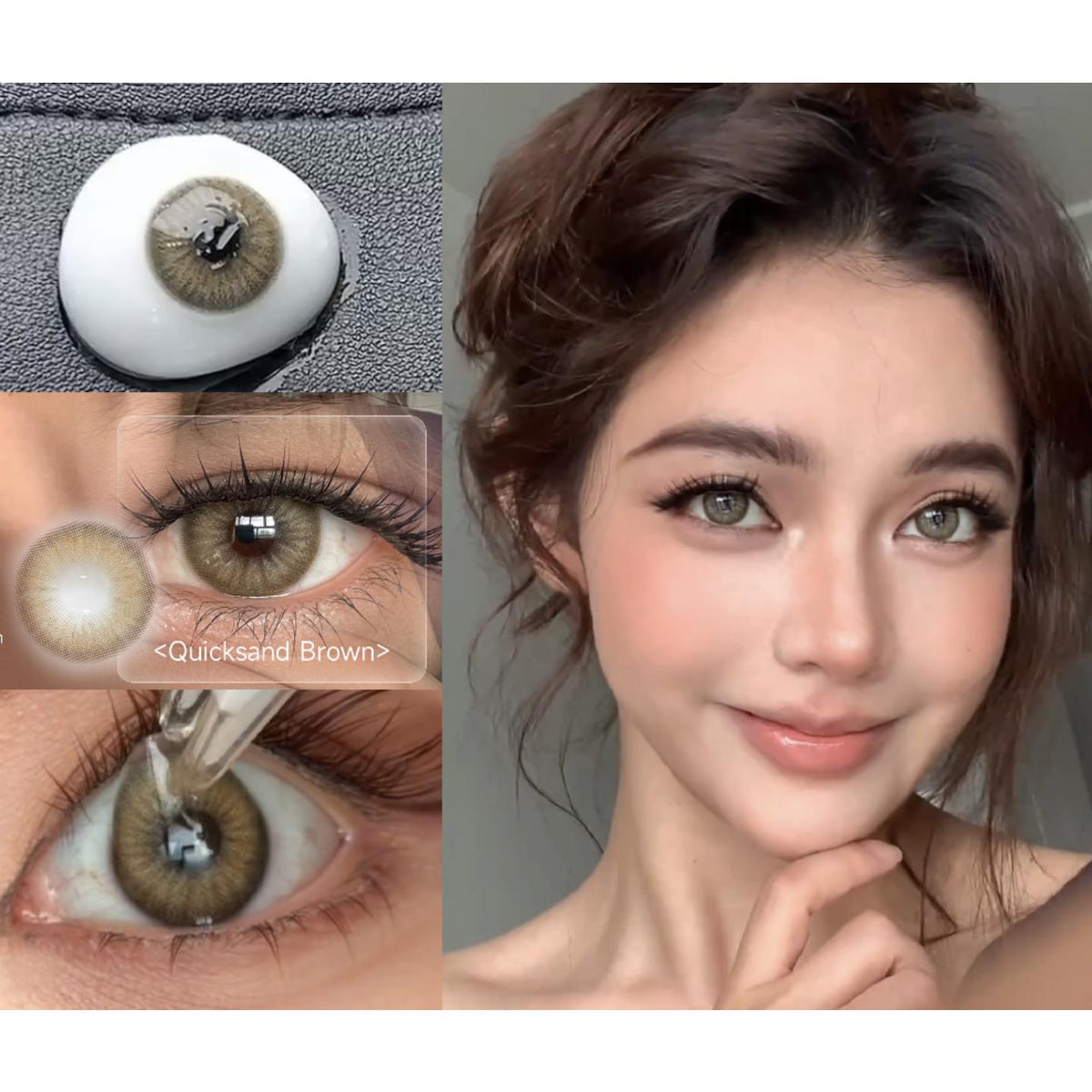LSZONG Serltyca 14.20mm Brown Colored Contact Lenses (6 Months Wear)
