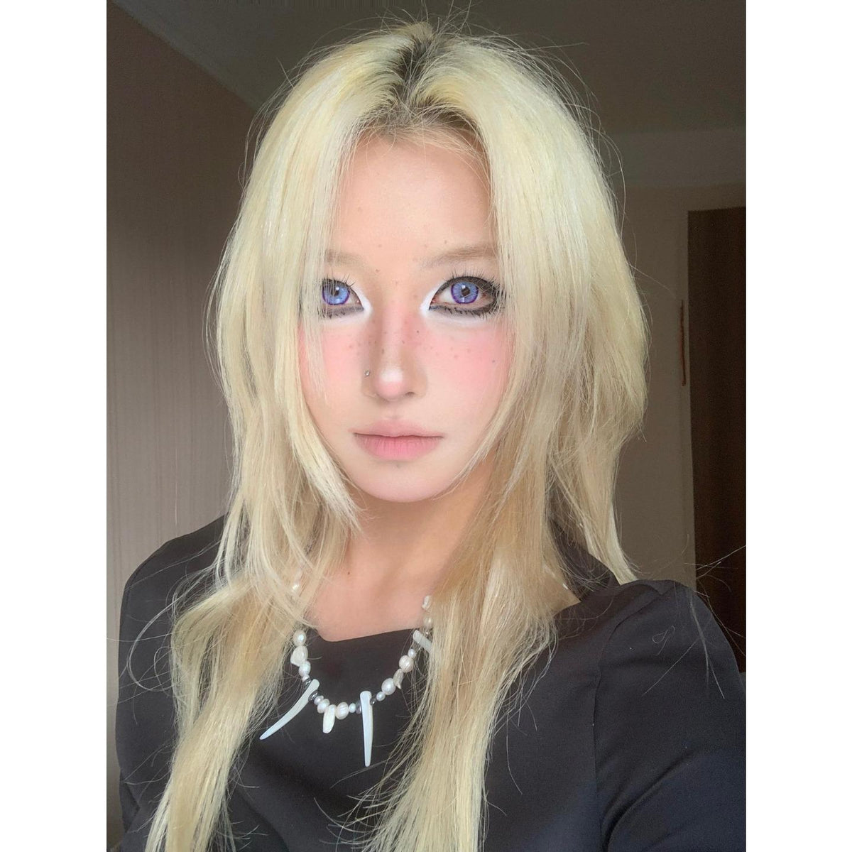 FZROZI Serltyca 14.20mm Purple Colored Contact Lenses (6 Months Wear)