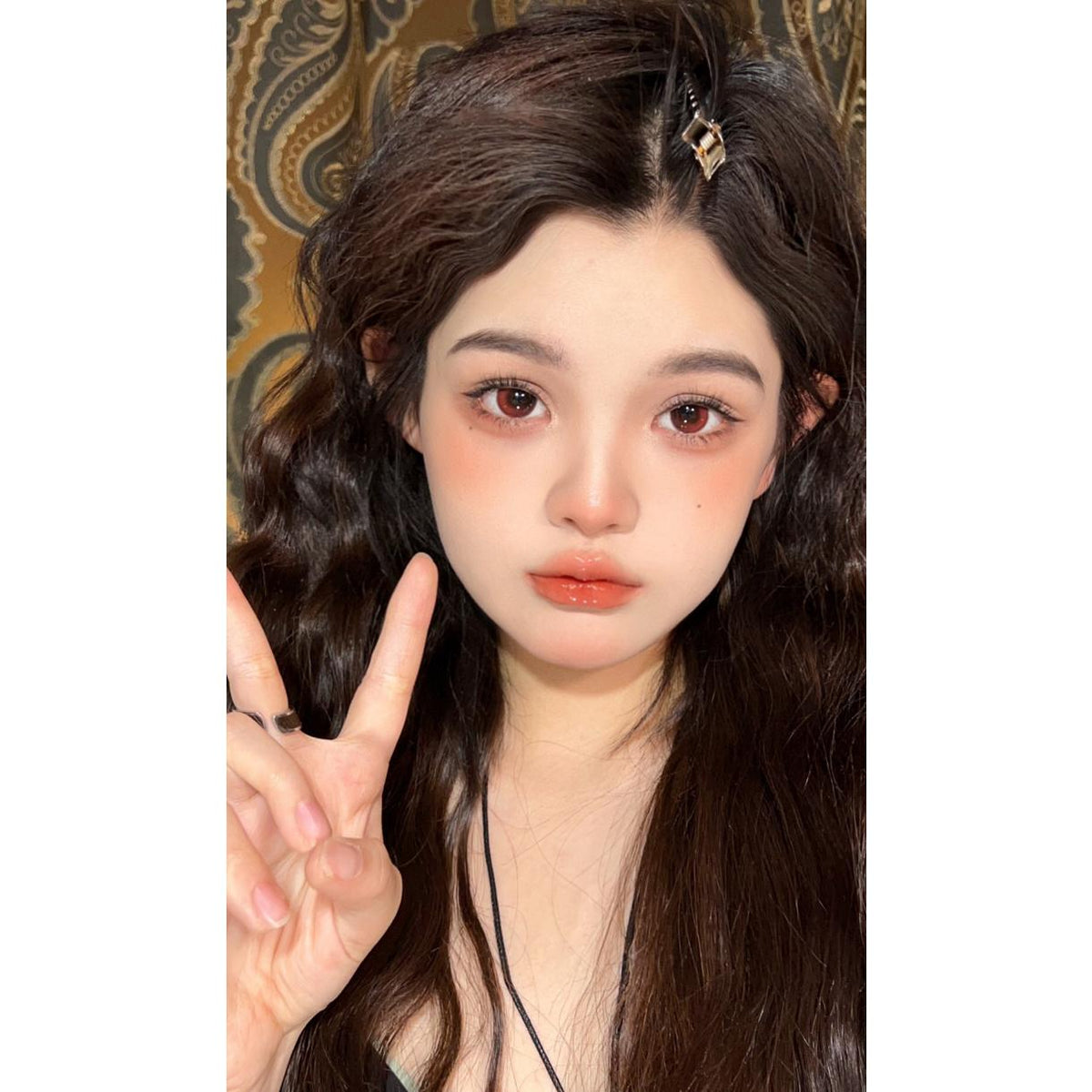 BZFQIE Xiyoulens 14.50mm Red Colored Contact Lenses (6 Months Wear)