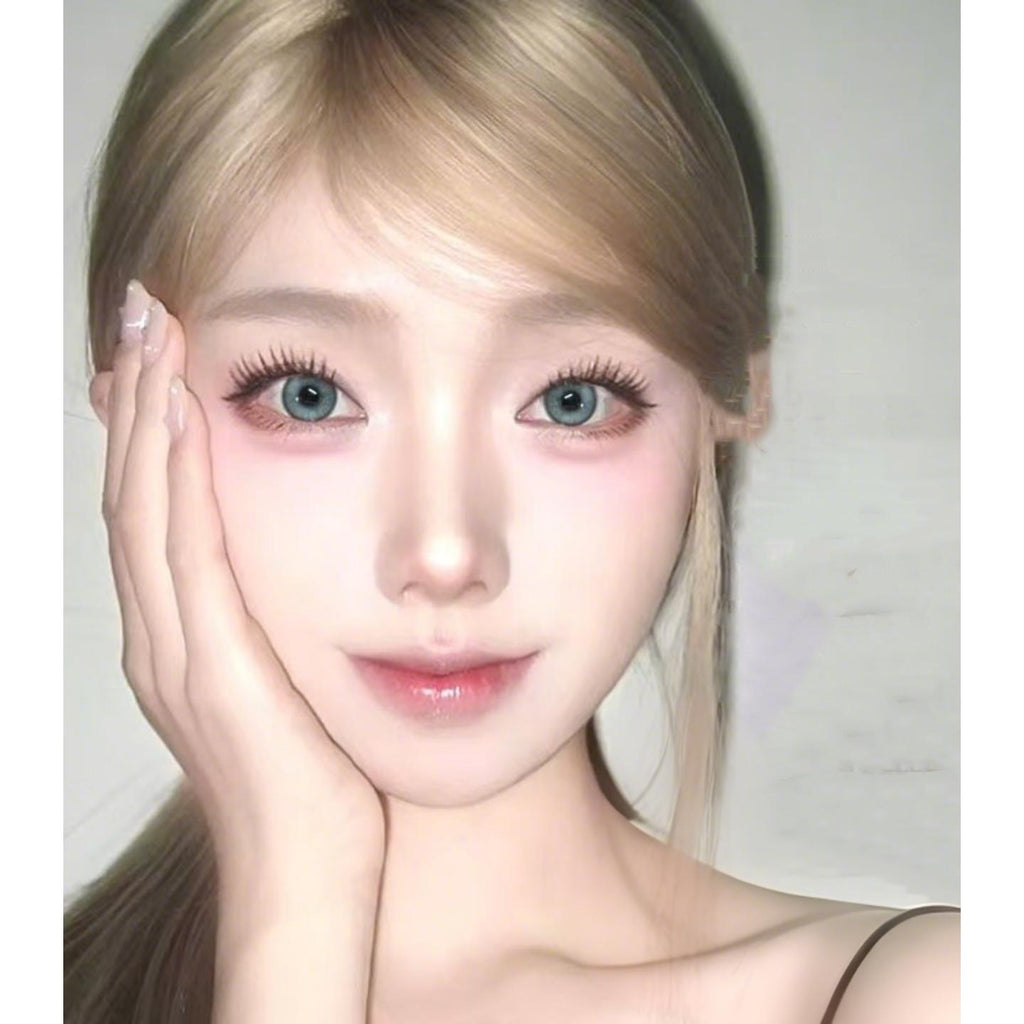 DDZYHUI Xiyoulens 14.50mm Grey Colored Contact Lenses (6 Months Wear)
