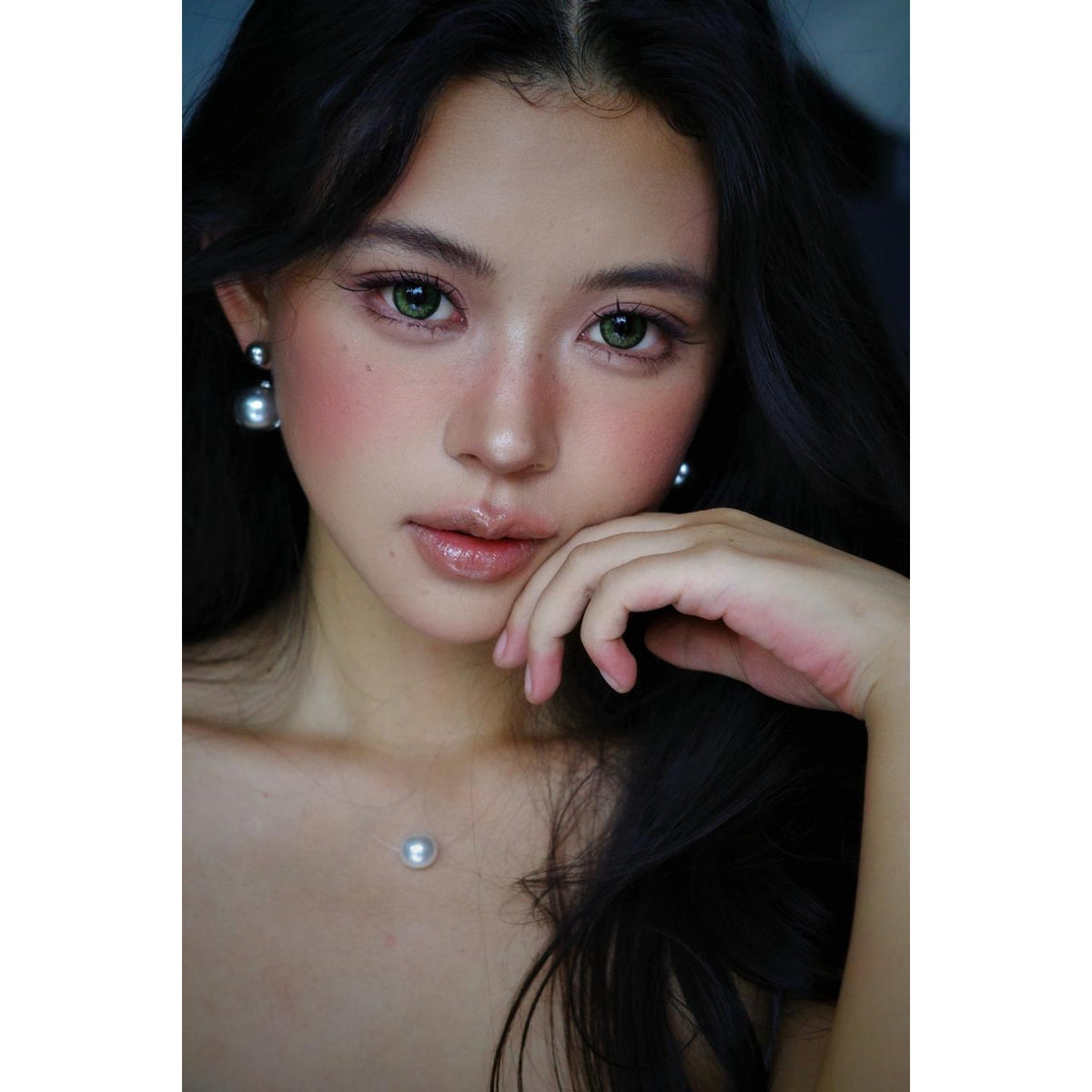 YSMJING Tinacon 14.20mm Green Colored Contact Lenses (6 Months Wear)