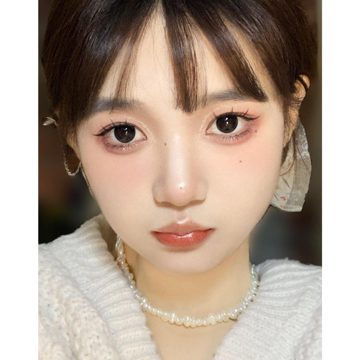 KLZBZHU OVOLOOK 14.50mm Brown Colored Contact Lenses (6 Months Wear)