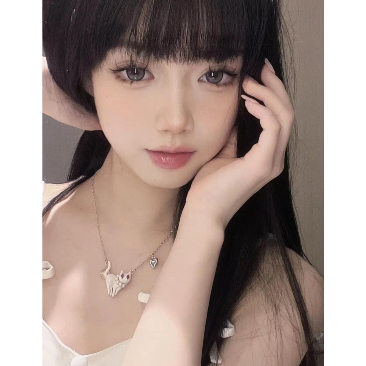 NMTZI FLLYCON 14.50mm Grey Colored Contact Lenses (6 Months Wear)