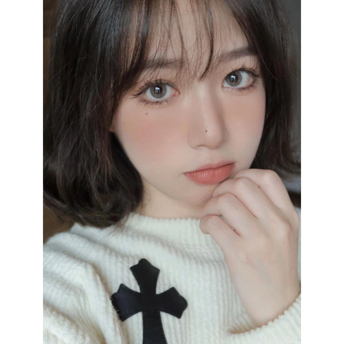 MIXGRAY OVOLOOK 14.00mm Gray Colored Contact Lenses (6 Months Wear)